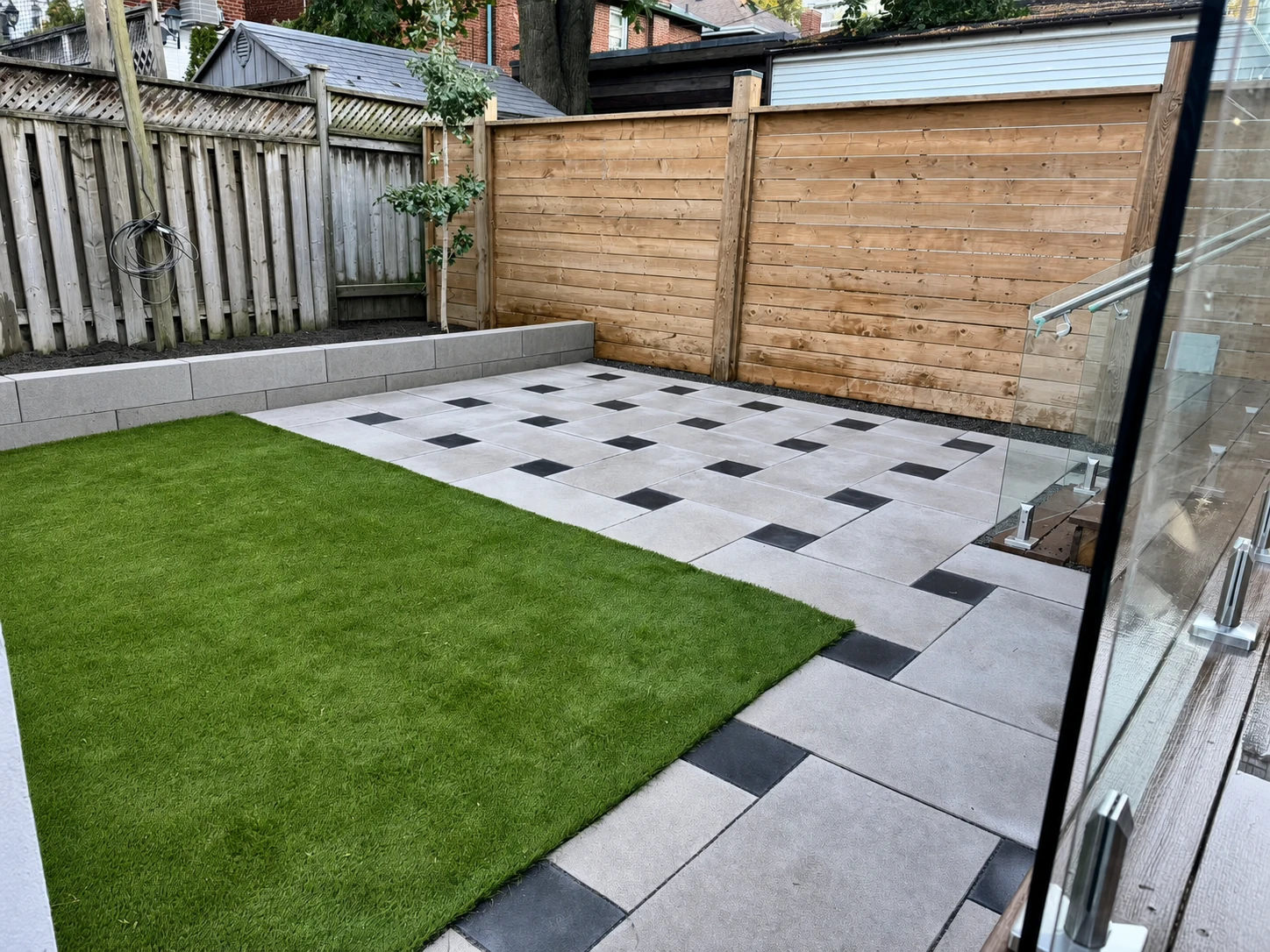 Courtyard Patio & Fence · Completed Project